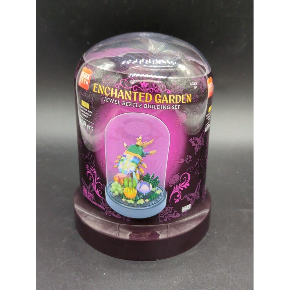 NEW, ENCHANTED GARDEN JEWEL BEETLE  409 PCS MICRO BLOCK SET, BLOCK TECH